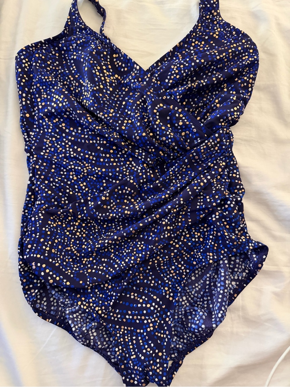 Miraclesuit Plus Size Oceanus One Piece Spotlight Blue Swimsuit 14DD NWOT - Picture 5 of 7